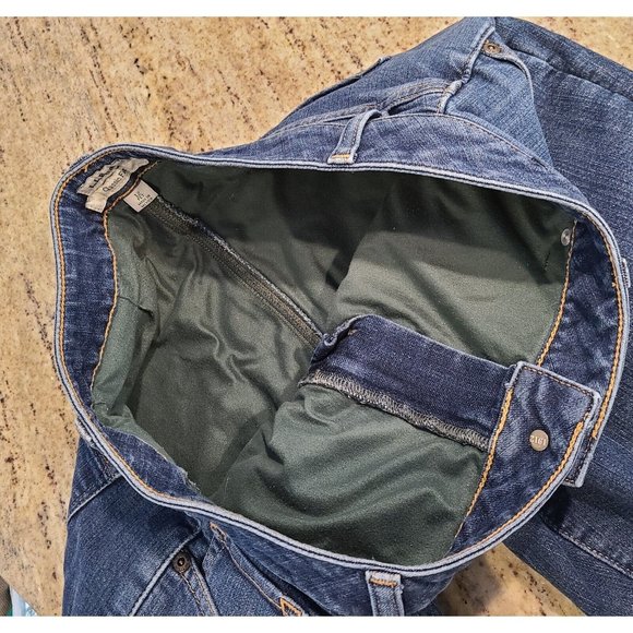 LL Bean Womens Flannel Lined Jeans Size 12 Reg Classic Fit 2 pair Lot - Picture 10 of 16